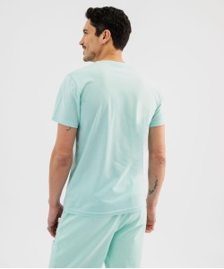 Tee-shirt manches courtes avec inscription graffiti homme